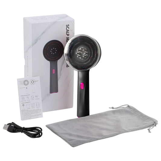 LumiTress Scalp Massage Light Therapy Brush Grey