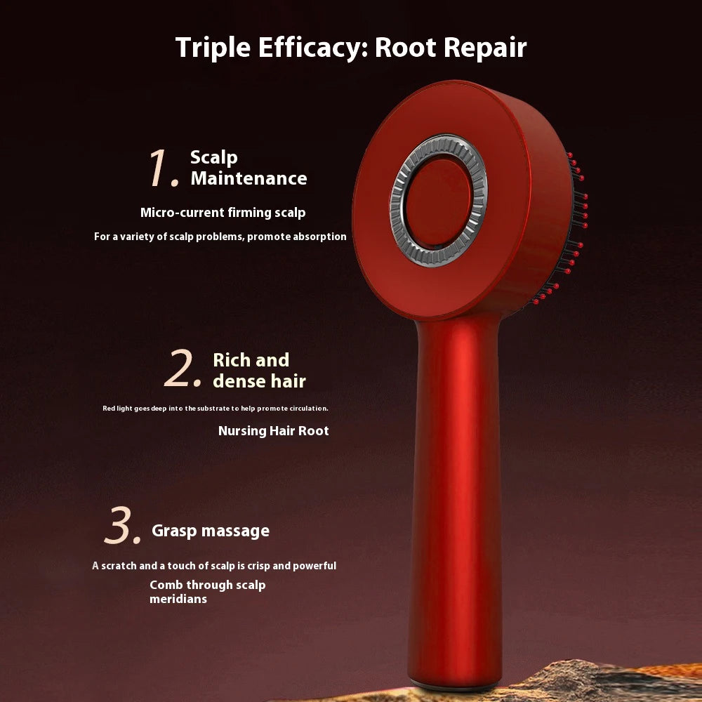 LumiTress Scalp Massage Light Therapy Brush Red