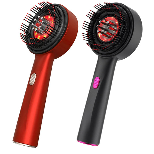 LumiTress Scalp Massage Light Therapy Brush Grey